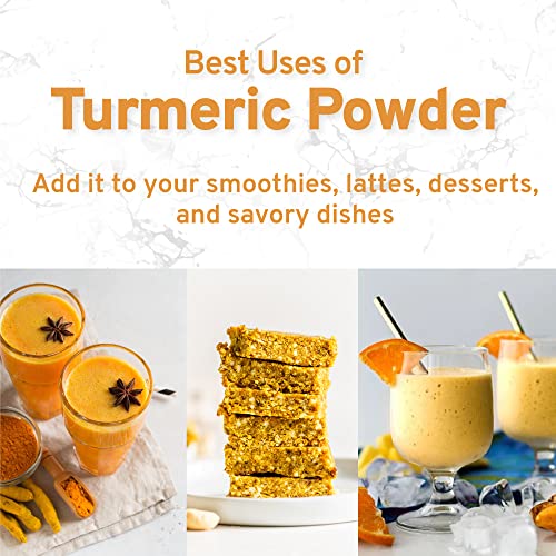 SPICE TRAIN, Organic Turmeric Powder 397g/14oz Made from Raw T...