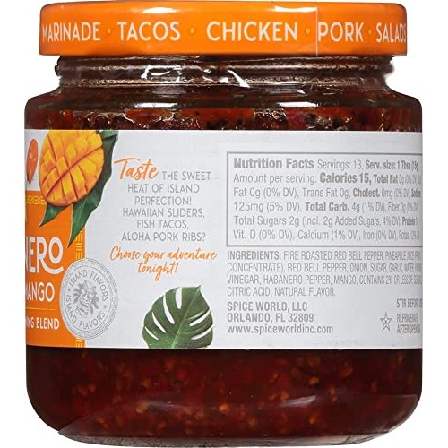 Spice World Habanero Pineapple Mango Seasoning Blend – Ready-to-...