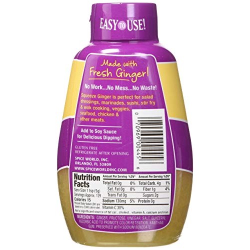 Spice World Squeeze Ginger 22.75 Oz - Pack Of 2 Spice World Squeeze Ginger 22.75 Oz - Pack Of 2