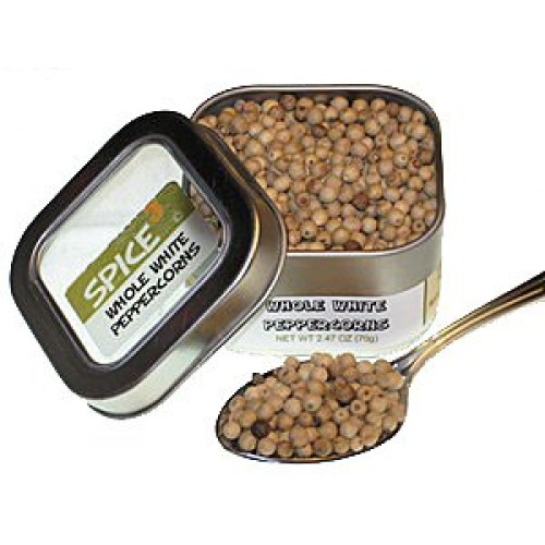 Whole White Peppercorns Tin