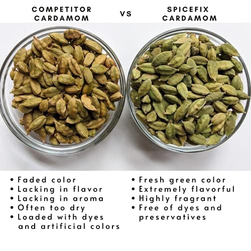 Spicefix Green Cardamom Pods Whole, 7.0 Oz / 200G | Extremely Fr