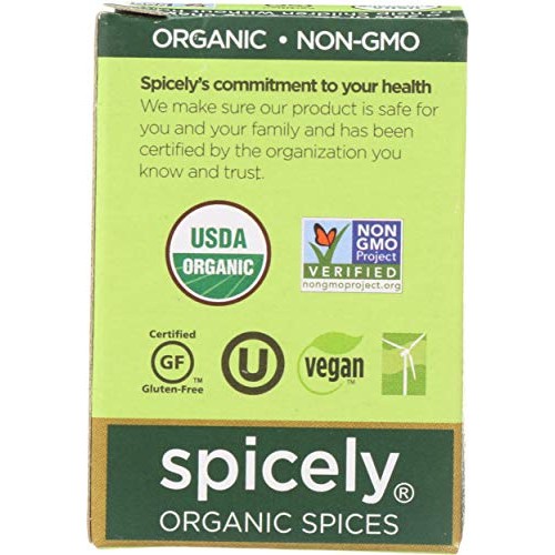 Spicely Organic Allspice Powder 0.45 Ounce Ecobox Certified Glut