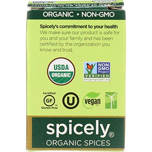 Spicely Organic Allspice Whole 0.30 Ounce Ecobox Certified Glute