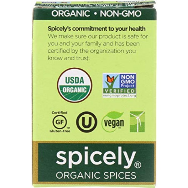 Spicely Organic Anise Seeds 0.3 Oz Certified Gluten Free
