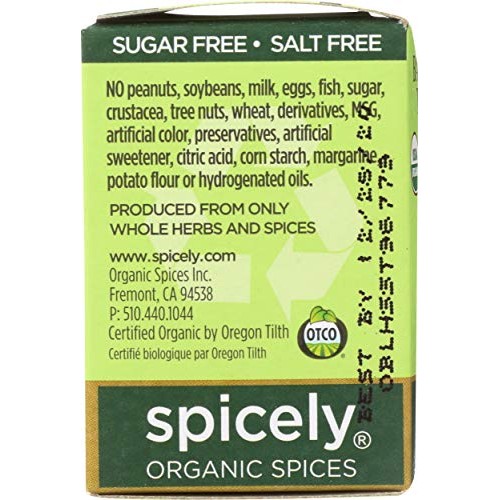 Spicely Organic Bay Leaves Turkish Whole 0.10 Ounce Ecobox Certi