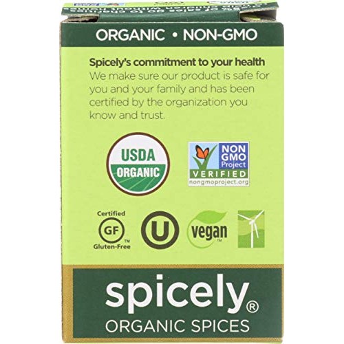 Spicely Organic Chili Powder 0.45 Ounce Ecobox Certified Gluten