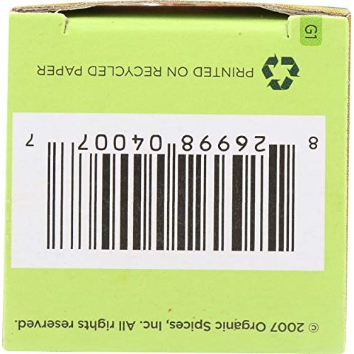 Spicely Organic Chili Powder 0.45 Ounce Ecobox Certified Gluten