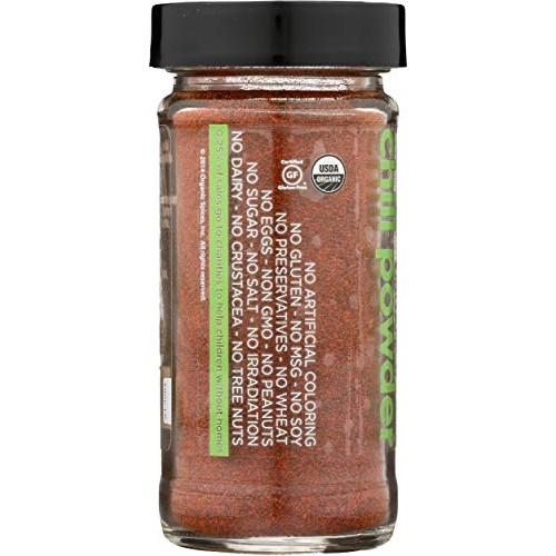 Spicely Organic Chili Powder 1.70 Ounce Jar Certified Gluten Free