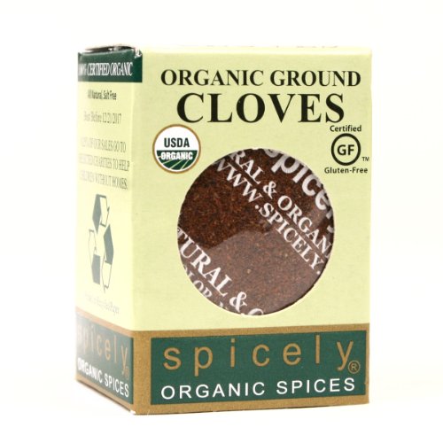 Spicely Organic Cloves Powder 0.40 Ounce Ecobox Certified Gluten