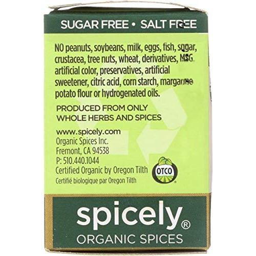 Spicely Organic Curry Powder 0.45 Oz Certified Gluten Free