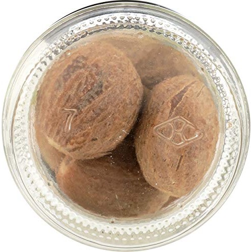 Spicely Organic Nutmeg Whole 1.40 Ounce Jar Certified Gluten Free
