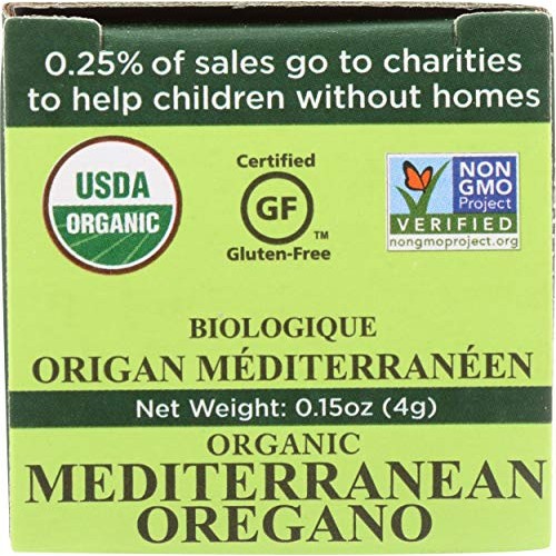 Spicely Organic Oregano 0.15 Ounce Ecobox Certified Gluten Free