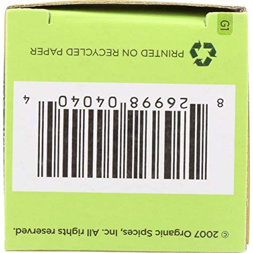 Spicely Organic Oregano 0.15 Ounce Ecobox Certified Gluten Free