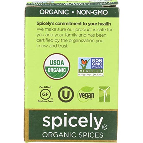 Spicely Organic Oregano 0.15 Ounce Ecobox Certified Gluten Free