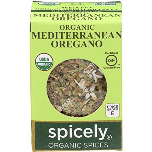 Spicely Organic Oregano 0.15 Ounce Ecobox Certified Gluten Free