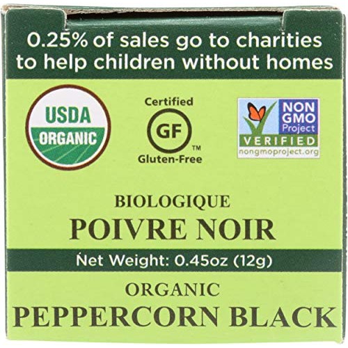 Spicely Organic Peppercorn, Black - Compact