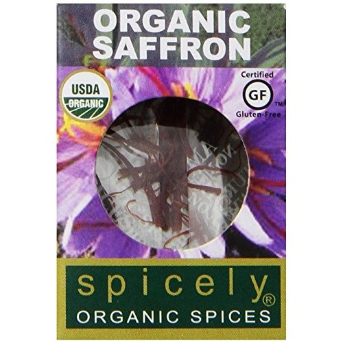 Spicely Organic Saffron 0.20 Grams Ecobox Certified Gluten Free
