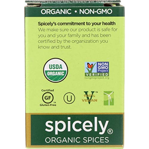 Spicely Organic Seasoning Poultry 0.35 Ounce Ecobox Certified Gl