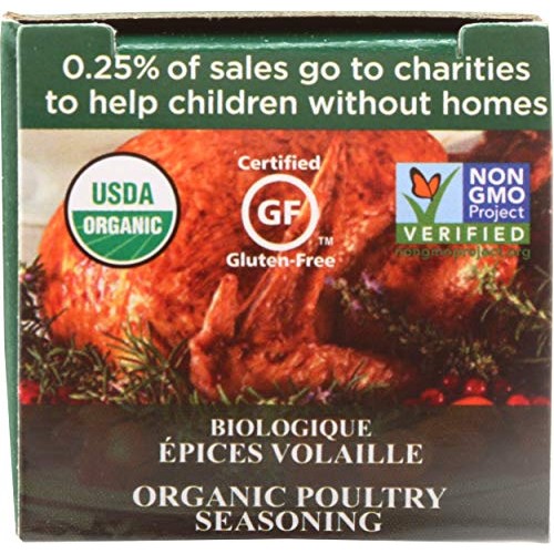 Spicely Organic Seasoning Poultry 0.35 Ounce Ecobox Certified Gl
