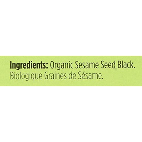 Spicely Organic Sesame Seeds Black Whole 0.45 Ounce Ecobox Certi