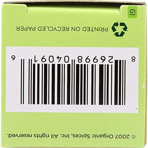 Spicely Organic Sesame Seeds Black Whole 0.45 Ounce Ecobox Certi