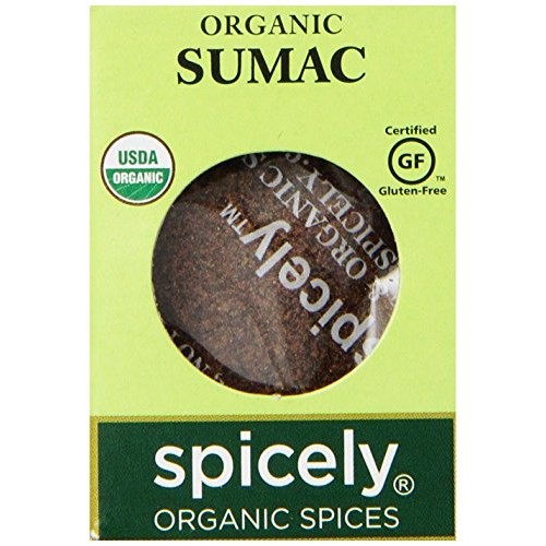 Spicely Organic Sumac Ground 0.45 Ounce Ecobox Certified Gluten