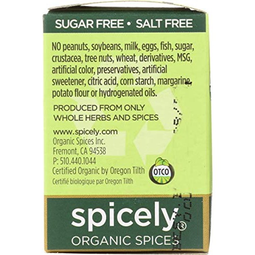 Spicely Organics Cumin Seeds Whole,0.5 Oz