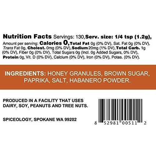 Smoky Honey Habanero - Sweet And Spicy Bbq Rub - All-Purpose Sea