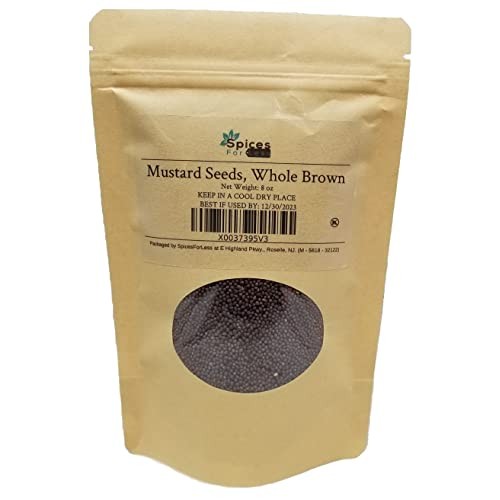 SFL Mustard Seeds, Whole Brown - Resealable Pouch - Kosher Certi...