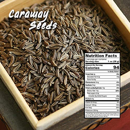 Spices Village Caraway Seeds, Kosher Certified, All Natural, Glu