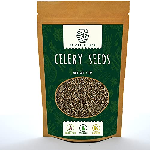 Spices Village Celery Seeds, Kosher Certified, All Natural Whole
