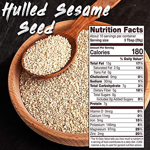 Spices Village Raw Sesame Seeds, White Seasame Seeds Bulk, Fresh