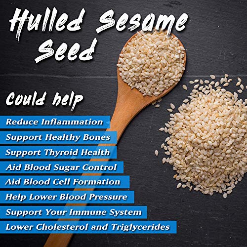 Spices Village Raw Sesame Seeds, White Seasame Seeds Bulk, Fresh