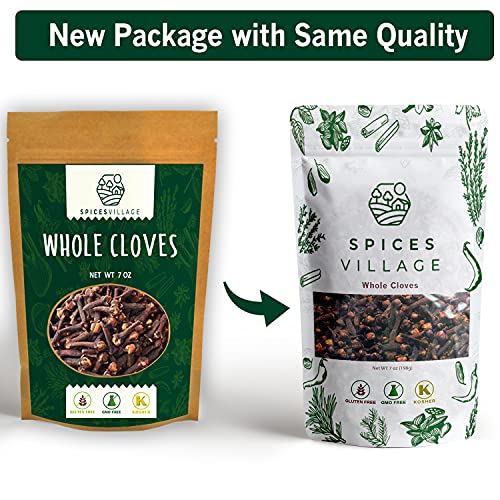 Spices Village Whole Cloves, Kosher Certified, All Natural Dried