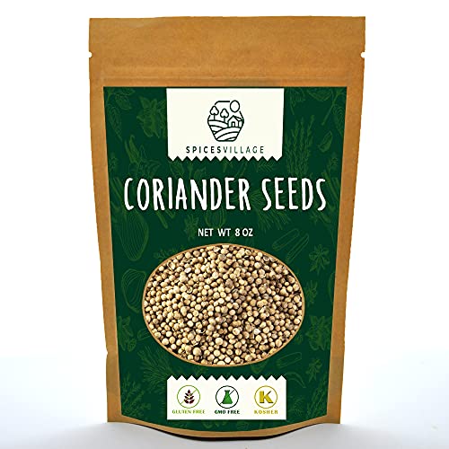 Spices Village Whole Coriander Seeds, All Natural Dried Coriande