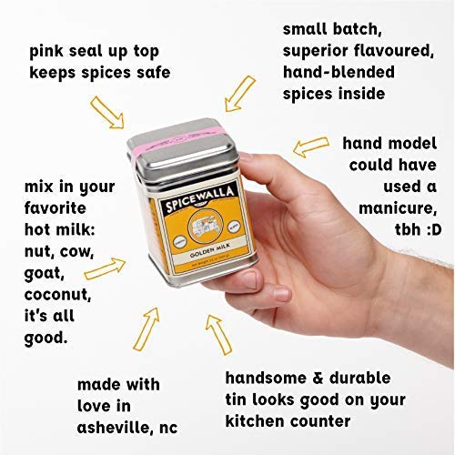 Spicewalla Golden Milk Powder 3.6 Oz - Cinnamon, Ginger, Turmeri