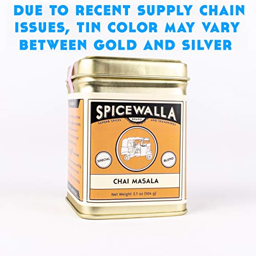 Spicewalla Masala Chai Spice 3.7 Oz | Tea, Latte, Coffee, | Powd