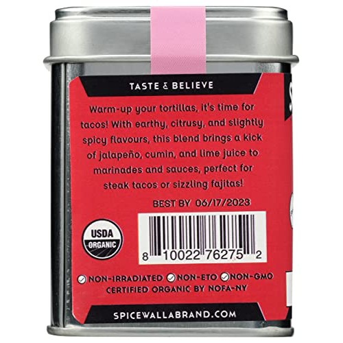 Spicewalla Organic Carne Asada Seasoning, 2.9 OZ