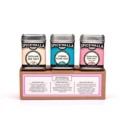 Spicewalla Salt Collection 3 Pack | Cyprus Flake Salt, Sicilian