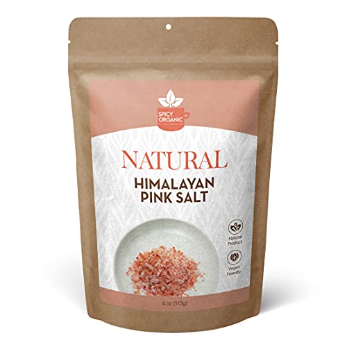 SPICY ORGANIC Natural Himalayan Salt-Non-GMO, Gluten-Free Pink H...