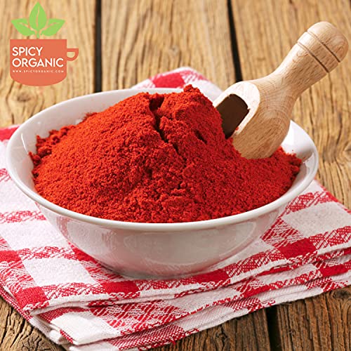 SPICY ORGANIC Red Chili Powder - USDA Certified Organic, Non-GMO...