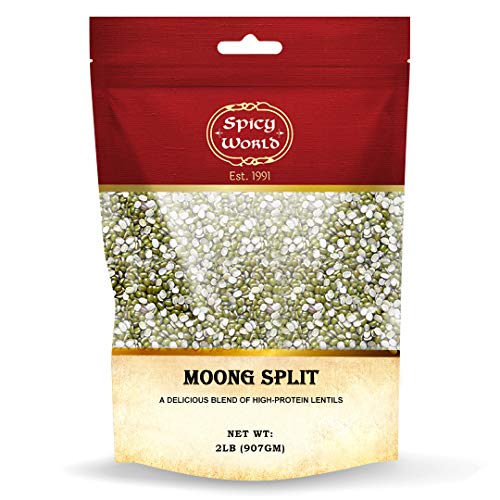 Moong Dal Chilka 2 Lbs Mung Split Dry Beans ~ Indian Golden