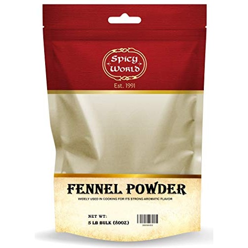 Spicy World Ground Fennel Powder Bulk, 5-Pounds