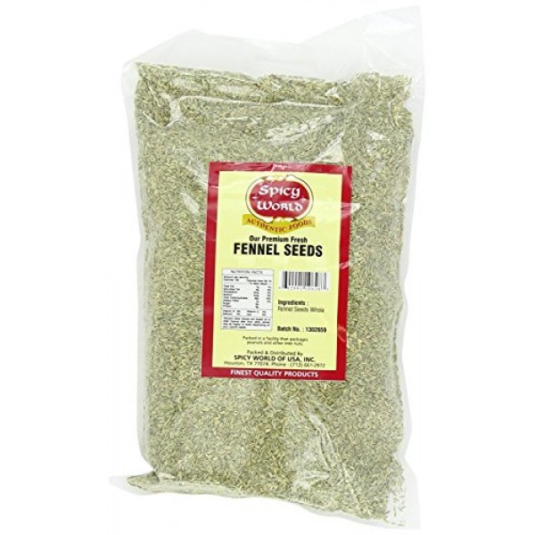 Spicy World Fennel Seeds 7 Ounce Bag