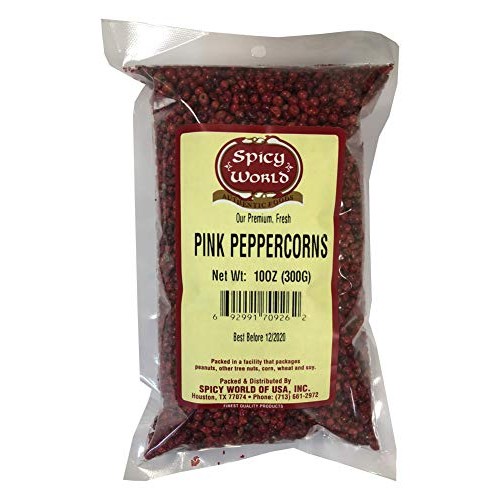Spicy World Pink Peppercorns 10 Ounce Bag