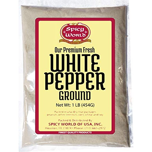 Ground White Pepper Powder 16 Ounce 1 Pound - By Spicy World -
