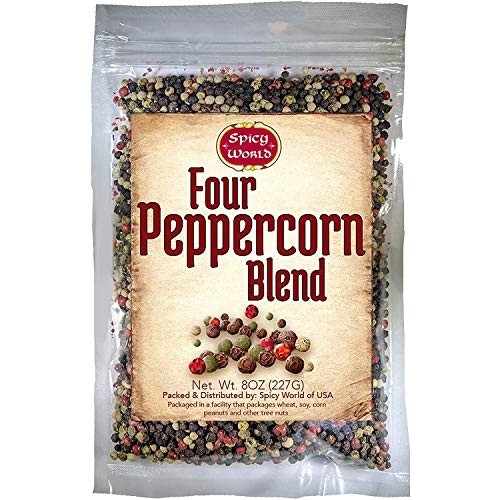 Spicy World Four Peppercorn Blend 8-Ounce Rainbow Pepper