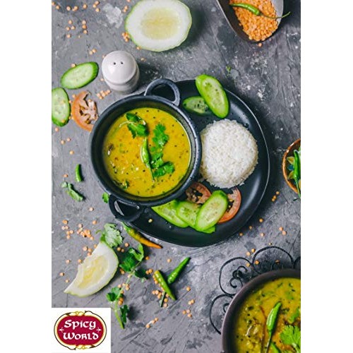 Spicy World Masoor Dal 8 Pound Bag 128Oz - Red Lentils Split -