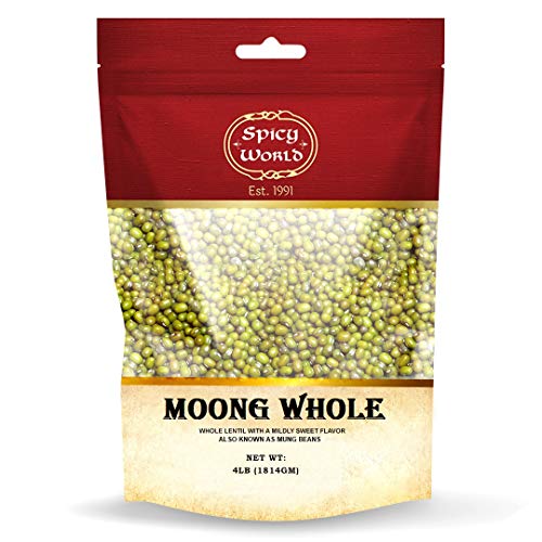 Spicy World Moong Whole Mung Beans 4 Pounds