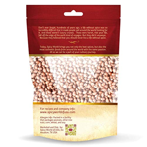 Spicy World Peanuts, Raw Whole With Skin Uncooked, Unsalted 4